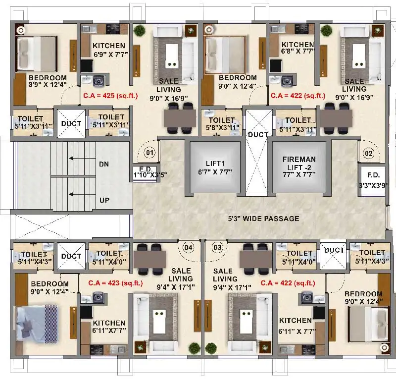 Samrin Blueberry 1BHK Premium Residence